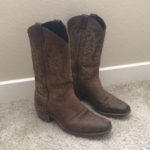 Broken in Abilene cowboy boots